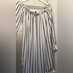 Forever 21 Black and White Striped Dress